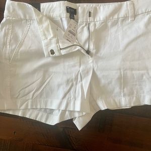 Size 6 white J.Crew shorts